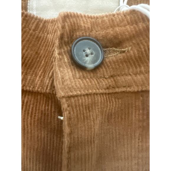 Everlane Size 2 Corduroy Wide Leg Pants in Toasted Coconut NWT - Picture 2 of 9